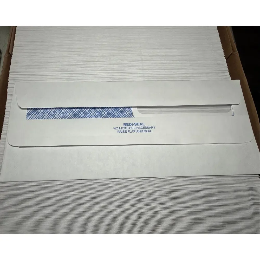 QUALITY PARK 24539 #8 5/8 Redi-Seal double window security envelopes. Box (500)